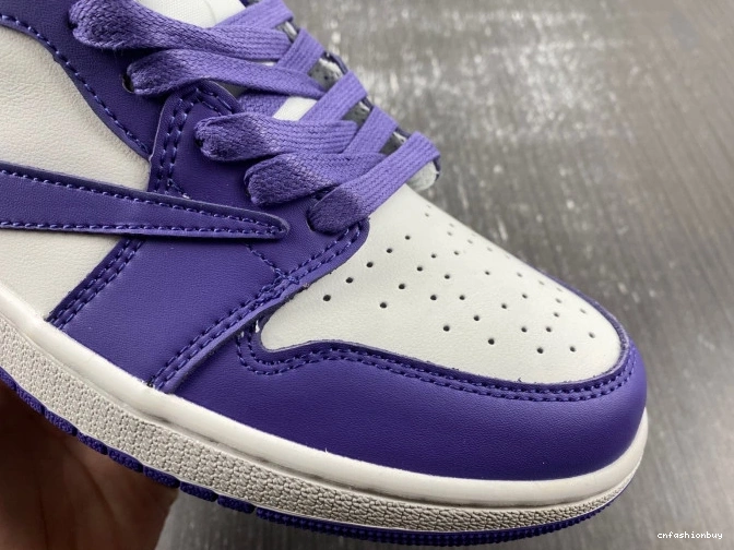 X CUSTOM AIR JORDAN DM7890-386 TRAVIS X OFF-WHITE 1 SCOTT 1211